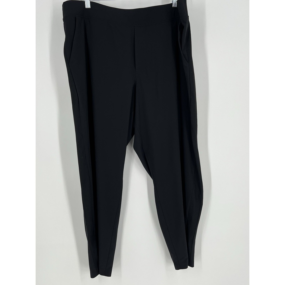 Athleta Brooklyn Ankle Pant Women's Size 18 Black Mid Rise Closet Staple Travel